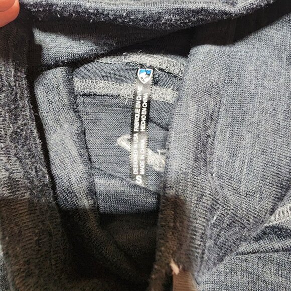 Kuhl Womens Gray Knit Pullover Medium Funnel Neck Long Sleeve Casual‎ Fit READ - Picture 4 of 9